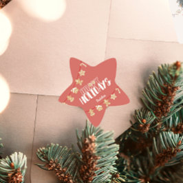 Leuk Mouse Vakantie cadeau Ster Sticker