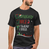 Leuk Naughty dat ik zweep.. kerstwedstrijd T-shirt (Voorkant)