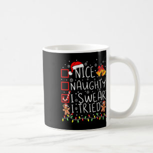 Leuk Naughty, dat ik zweet dat ik kerstlijstjes pr Koffiemok