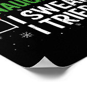 Leuk Naughty, dat ik zweet dat ik kerstlijstjes pr Poster (Hoek)