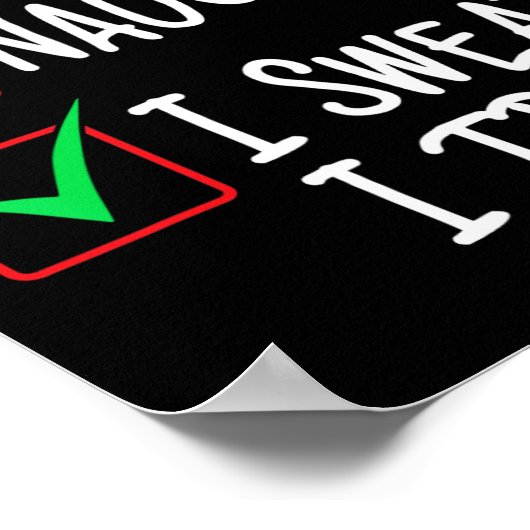 Leuk Naughty, dat ik zweet dat ik kerstlijstjes pr Poster (Hoek)