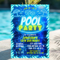 Leuk Neon Glow Blauw Groen Zwembad Party Jongens V