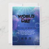 Leuk Neon Glow Blauw Groen Zwembad Party Jongens V Kaart (Voorkant)