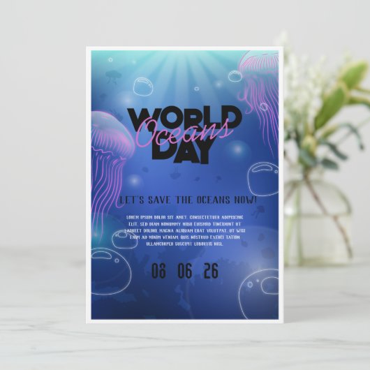 Leuk Neon Glow Blauw Groen Zwembad Party Jongens V Kaart (Staand voorkant)