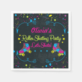 Leuk, Neon, Schaats Party servetten