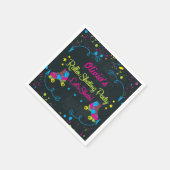 Leuk, Neon, Schaats Party servetten (Hoek)