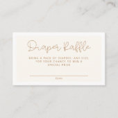 Leuk Neutral Luier Raffle Baby shower Informatiekaartje (Voorkant)