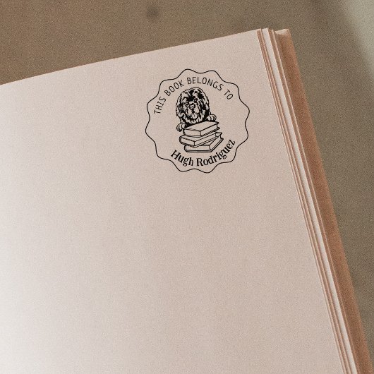 Leuk Newfoundland hondenboek Rubberstempel