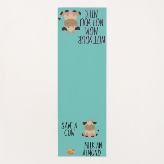 Leuk niet je moeder niet je milde amandel veganist yogamat (Voorkant)