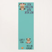 Leuk niet je moeder niet je milde amandel veganist yogamat (Achterkant)