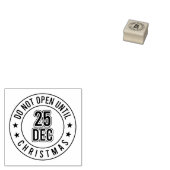 Leuk Niet openen tot Kerstmis Rubberstempel (Gestempeld)