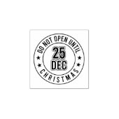Leuk Niet openen tot Kerstmis Rubberstempel (Afrduk)