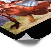 Leuk niet vandaag Satan Jezus Crossover Bysketbyll Poster (Hoek)