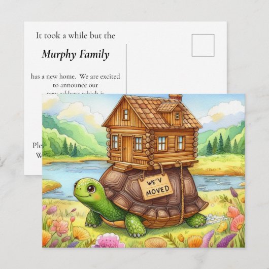 Leuk nieuw adres Briefkaart (Voorkant / Achterkant)