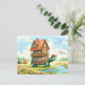 Leuk nieuw adres Briefkaart (Staand voorkant)