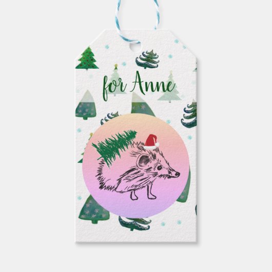 Leuk nieuwjaar Custom Gift Label Cadeaulabel (Voorkant)