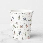 Leuk Ninja Warrior Kinder Patter Verjaardagsfeestj Papieren Bekers (Achterkant)