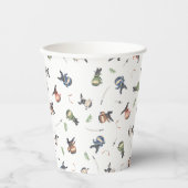 Leuk Ninja Warrior Kinder Patter Verjaardagsfeestj Papieren Bekers (Voorkant)