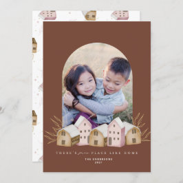 leuk noords schandaal modern natuurhuis kerst kaart