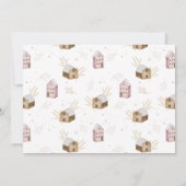 leuk noords schandaal modern natuurhuis kerst kaart (Achterkant)