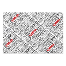 Leuk Noors Rood Streep Zwart & Wit Stippen Uffda