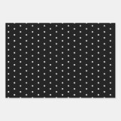 Leuk Noors Rood Streep Zwart & Wit Stippen Uffda Inpakpapier Vel (Voorkant 3)