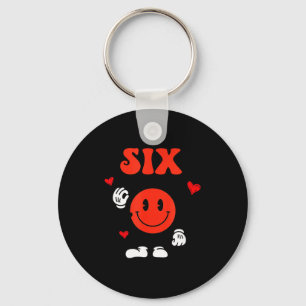 Leuk nummer 6 Grappig 67 Meme Zes Zeven 6 7 Valent Sleutelhanger