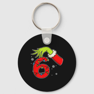Leuk nummer 6 Kerstmis 67 Zes Zeven Meme Kerstman  Sleutelhanger