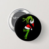 Leuk nummer 7 Kerstmis 67 Six Seven Meme Kerstman Ronde Button 5,7 Cm (Voorkant /achterkant)