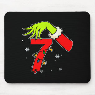 Leuk nummer 7 Kerstmis 67 Zes Zeven Meme Kerstman Muismat