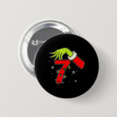 Leuk nummer 7 Kerstmis 67 Zes Zeven Meme Kerstman Ronde Button 5,7 Cm (Voorkant /achterkant)