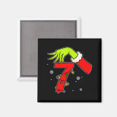 Leuk nummer 7 Kerstmis 67 Zes Zeven Meme Kerstmann Magneet (Voorkant / Achterkant)