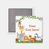 Leuk Oerwoud Baby Dieren Magnet (Voorkant / Achterkant)