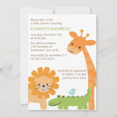 Leuk Oerwoud Dieren Baby shower Kaart (Voorkant)