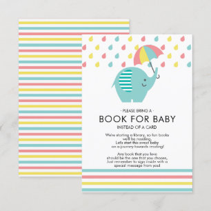 Leuk Olifant Baby shower Boek voor Baby Kaart