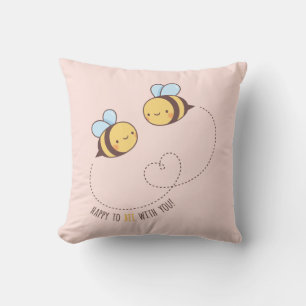Leuk om bij je te zijn, een paar kamerdecor kussen