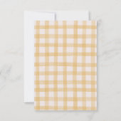 Leuk om één gele aquarel plaid bedankt (Achterkant)