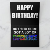 leuk om een oude verjaardagskaart te krijgen kaart (Binnen)