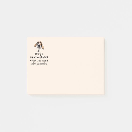 Leuk om elke dag een functionerende volwassene te  post-it® notes (Voorkant)