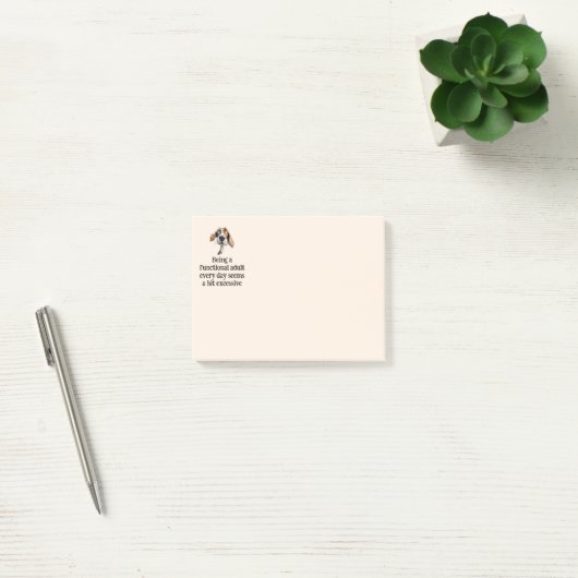 Leuk om elke dag een functionerende volwassene te post-it® notes (Kantoor)