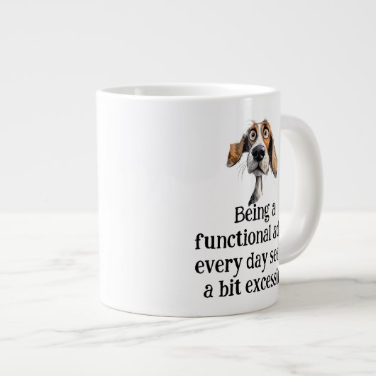 Leuk om elke dag functioneel volwassen te zijn Quo Grote Koffiekop (Voorkant rechts)