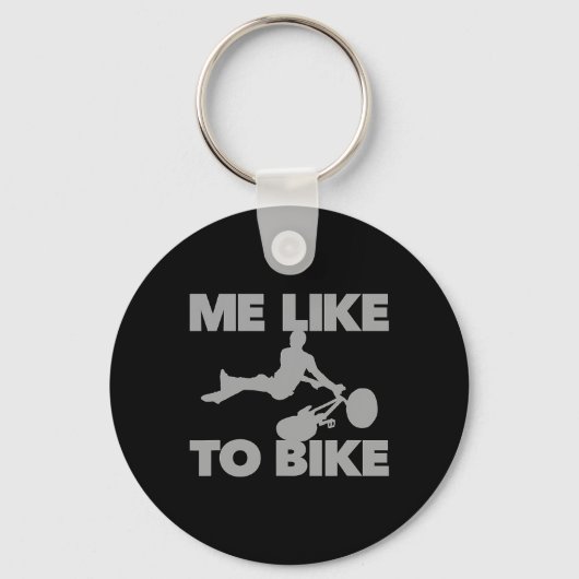 Leuk om grappige mountainbike extreme mtb-fiets te sleutelhanger (Voorkant)