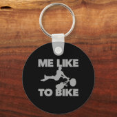 Leuk om grappige mountainbike extreme mtb-fiets te sleutelhanger (Voorkant)