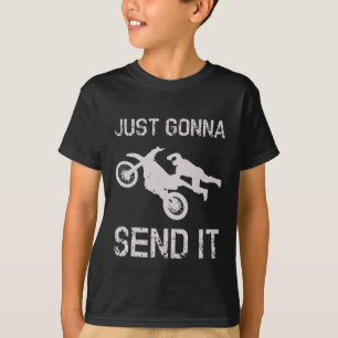 Leuk om het gewoon te sturen Dirt Bike Rider T-shirt
