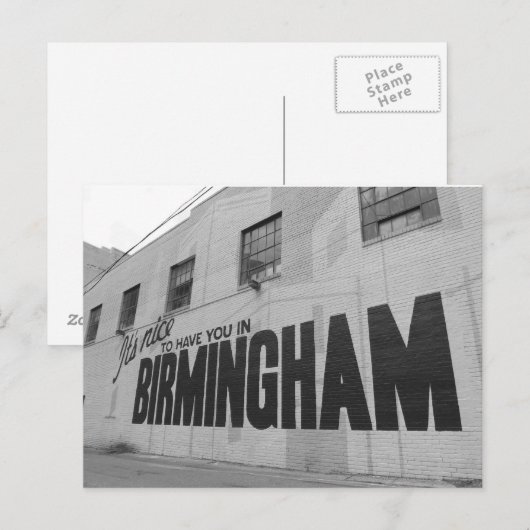 Leuk om je in het Briefkaart van Birmingham te heb (Voorkant / Achterkant)