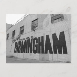 Leuk om je in het Briefkaart van Birmingham te heb