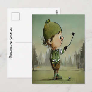 Leuk om je op de golfbaan te ontmoeten tijdens vie briefkaart