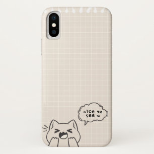 Leuk om je te zien: een verrukkelijk pratend katte Case-Mate iPhone case