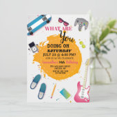 Leuk om jong te zijn Uitnodiging (Staand voorkant)