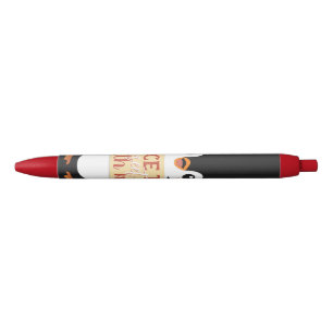 Leuk om met mij te ontmoeten: Aanpasbaar pinguïnbo Zwarte Inkt Pen